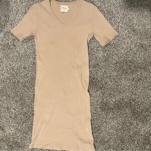 Rudy Jude Tan Mini Dress